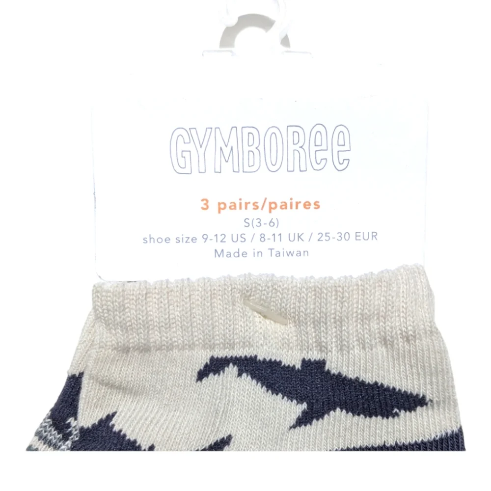 Gymboree Boys Sharks/Stripes/Tropical ankle Socks